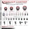 Service Caster 3.5'' Red Poly Swivel 3/4'' Expanding Stem Caster Set 2 Total Lock Brakes, 4PK SCC-EXTTL20S3514-PPUB-RED-2-S-2-34 - alternate 2
